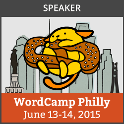WordCamp Philly speaker badge
